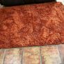 Kukoon terracotta/cinnamon colour shaggy rug 120 x170 cm Image 2