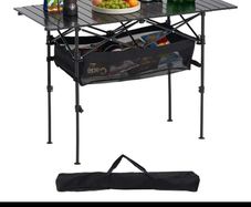 Camping table. Folding table. Foldable table. Camping table with storage. Picnic table