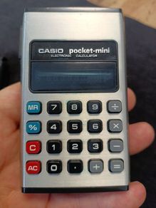 RARE Vintage Casio Pocket-mini Electronic Calculator CP-801C - Made in Japan