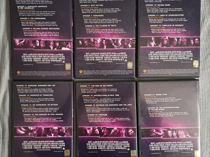 BABLYON 5 DVD box sets (Region 2)