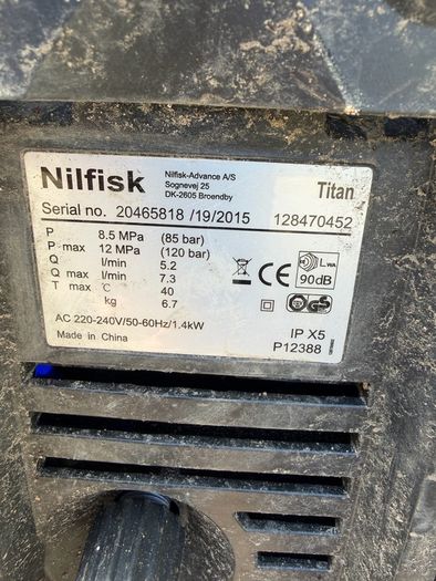 Nilfisk Titan pressure washer