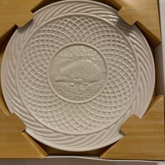 Belleek Hedgehog Plate. Limited Edition 1980. Christmas.
