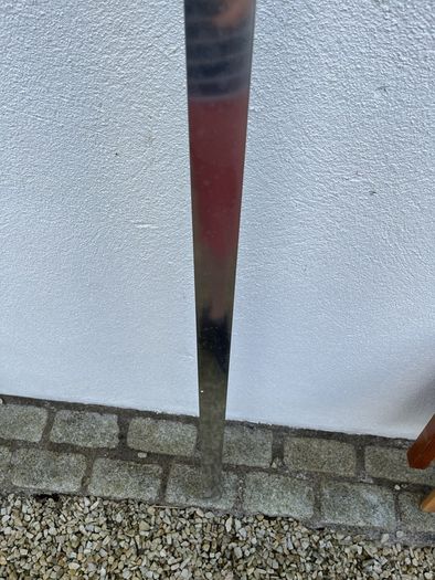 Polished chrome wall channel for shower glass frame