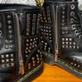 Dr Martens 1460 Ladies Black Smooth Studded Atlas Leather Punk Goth Zip Boots UK6 EU39 Image 8