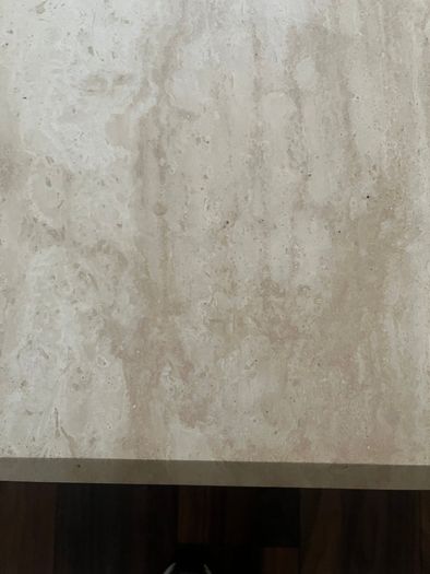 Travertine coffee table