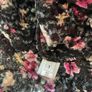 Mary Grant Top - Black with Rose Print - Size 1 Image 5