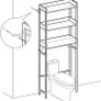 Toilet Shelf Bathroom Shelf - Free Delivery Nationwide Image 6