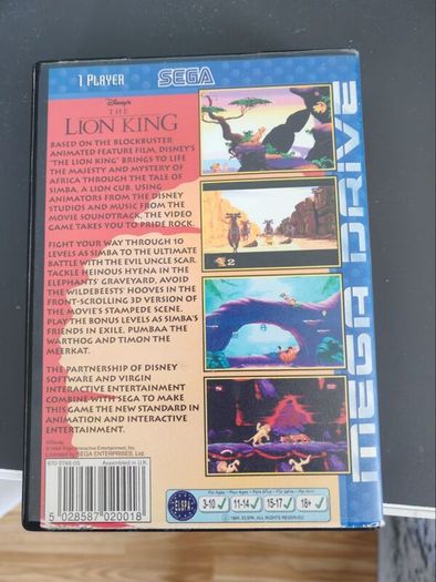 The Lion King Sega Mega Drive