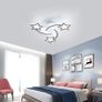 Dimmable LED Ceiling Lights, 30W Modern Acrylic Ceiling Lamp, 3-Star Shape Chandelier Lighting Fixture with Remote Control for Children Room Living Room Bedroom Kitchen, Diameter 53cm Image 6