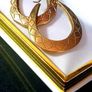 Vintage Hallmarked 9ct Gold Hoop Earrings Image 2