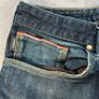 Armani JO6 Jeans Mens Selvedge Jeans W33 L32 Indigo Denim Slim Image 5