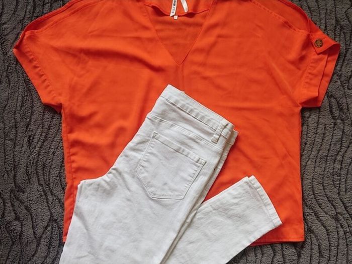 Orange Blouse  Size 12
