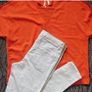 Orange Blouse  Size 12 Image 3
