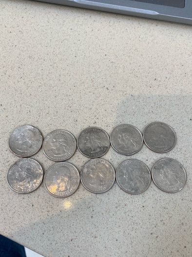 USA Quarter Dollars lot of 8