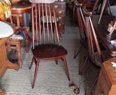 Vintage Ercol moustache Windsor dining chairs