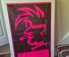 Dignam & Goff gig poster 1992 (Christy Dignan/Aslan)