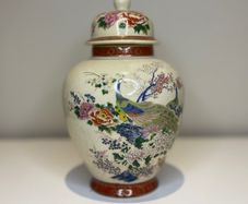 Vintage Japanese Satsuma Style Ginger Jar/Urn