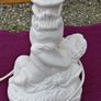 Vintage Angel Lamp Base, bit damage Image 5