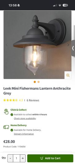 Zink leek mini wall lantern