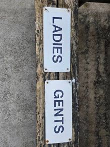 vintage ladies/gents signs