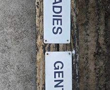 vintage ladies/gents signs