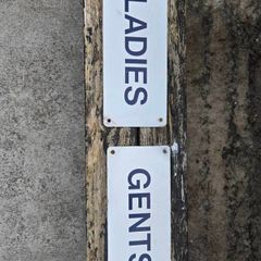 vintage ladies/gents signs