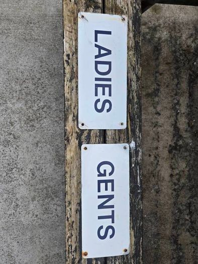 vintage ladies/gents signs