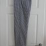 New Size 10 M&S Black & White Check Summer Trousers Image 2