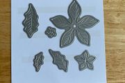 Poinsettia and holly cutting dies