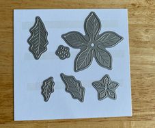 Poinsettia and holly cutting dies
