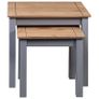 Nesting Tables 2 pcs Grey Solid Pine Wood Panama Range Image 4