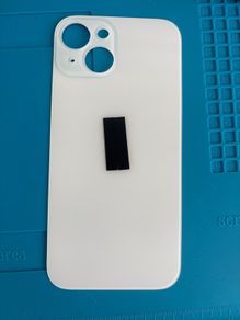 OEM Style iPhone 15 Replacement Rear Back Glass Panel Cover - White (Big Hole)
