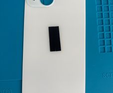 OEM Style iPhone 15 Replacement Rear Back Glass Panel Cover - White (Big Hole)