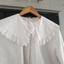 Zara Peter Pan Collar Blouse Size Medium Image 7