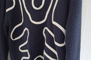 Twist brand navy and cream jumper