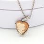 Vintage 925 Sterling Silver Signed Georg Jensen Cameo Shell Necklace Image 6