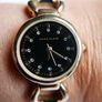 Anne Klein ladies watch - gold tone with black dial Image 2