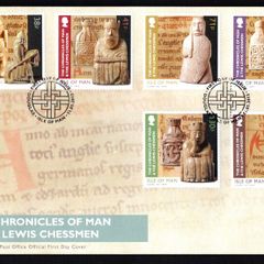 2013 Isle of Man The Chronicles of Man & The Lewis Chessmen Commemorative Stamps First Day Cover (FDC)