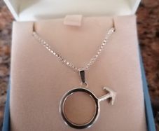 Newbridge Silver Symbol Pendant and Box Chain