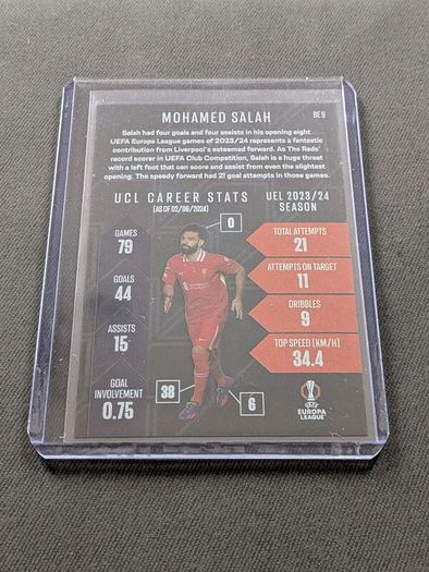Topps Match Attax 24/25 Mohamed Salah Liverpool Black Edge Edition BE 9