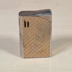 Vintage Cosmic R Electronic Lighter Made In Japan Gold Coloured