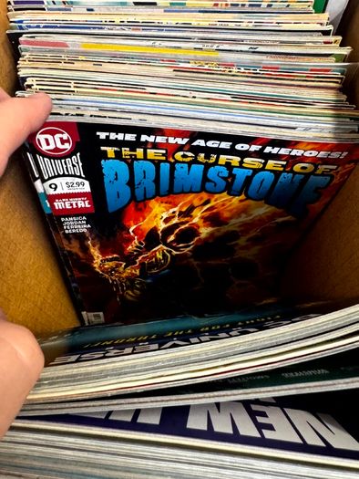 DC Long Comic Box w 250 comics for Sale (2)