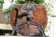 Kents - Victorian knife sharpening and polishing machine - oak - cast iron