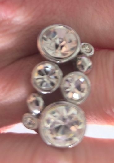 Ring. Sparkly art deco ring. size 9. Stainless.