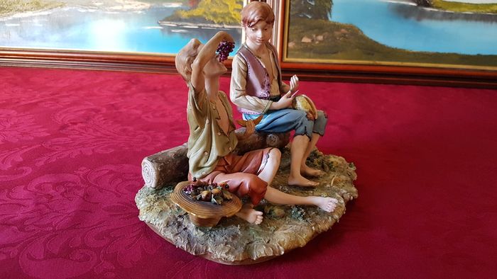 Capodimonte Italian Porcelain Large Figurine