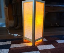 Japanese Style Wooden Floor Lamps