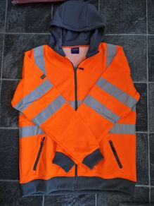 Eco Hi Viz work hoody