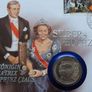 Silver wedding Dutch Royals 25th anniversary ECU coin & stamps cover 1991 Image 2