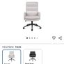Faux Cashmere Office Chair with high backrest Image 5