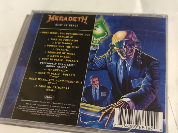 Megadeath - Rust in Peace Cd